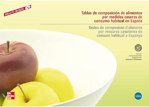 TABLAS DE COMPOSICION DE ALIMENTOS POR MEDIDAS CASERAS DE CONSUMO HABITUAL 01 / 2008